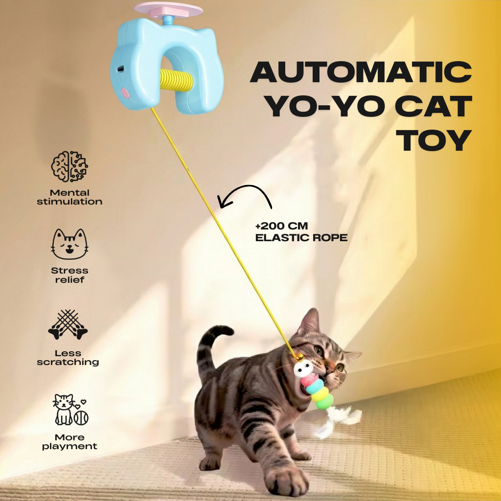 Lunvica BUNGEE™ Automatic Yo-Yo Cat Toy