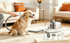 Lunvica 5-in-1 Dog Grooming Vacuum & Pet Grooming Kit